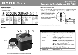 Handleiding Dynex DX-PSJMCC Papiervernietiger