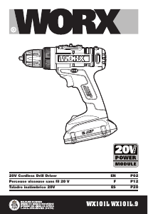 Mode d’emploi Worx WX101L.4 Perceuse visseuse