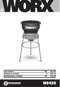 Manual de uso Worx WG430 Biotriturador