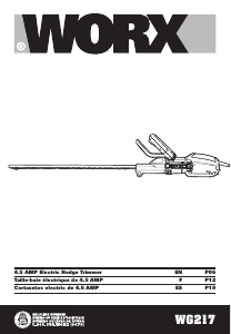 Manual de uso Worx WG217 Tijeras cortasetos