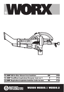 Mode d’emploi Worx WG509 Souffleur