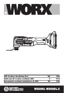 Manual Worx WX696L.9 Multitool