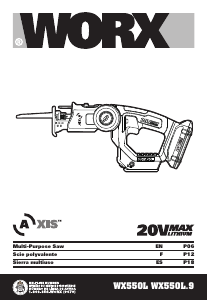 Handleiding Worx WX550L.9 Reciprozaag