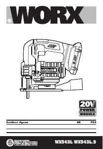 Handleiding Worx WX543L.9 Decoupeerzaag