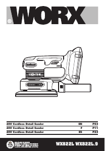 Manual Worx WX822L.9 Delta Sander