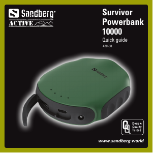 Руководство Sandberg 420-60 Портативное зарядное устройство