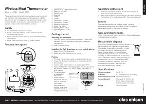 Handleiding Clas Ohlson A550 Voedselthermometer