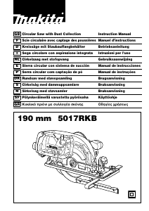 Bruksanvisning Makita 5017RKB Cirkelsåg