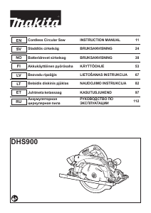 Bruksanvisning Makita DHS900 Sirkelsag