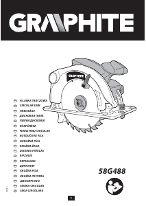 Посібник Graphite 58G488 Циркулярна пилка