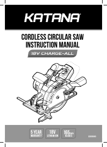 Manual Katana 220080 Circular Saw