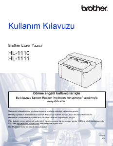 Kullanım kılavuzu Brother HL-1111 Yazıcı