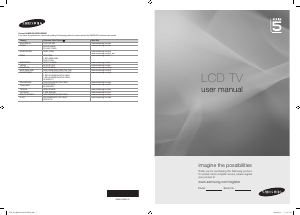 Handleiding Samsung LA32B550K1M LCD televisie