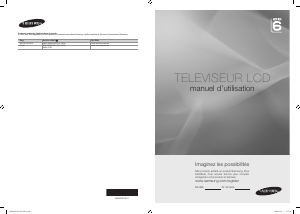 Mode d’emploi Samsung LA32B650T1R Téléviseur LCD