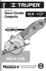 Handleiding Truper SICI-4-1/2A Cirkelzaag