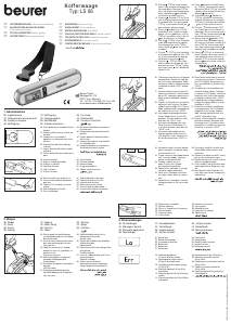 Bruksanvisning Beurer LS 06 Bagagevåg