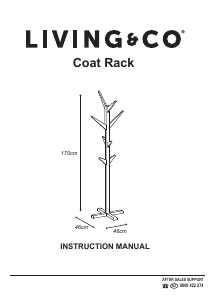 説明書 Living & Co 9401056624867 コートラック