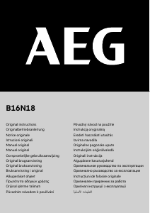Bruksanvisning AEG B16N18 Spikpistol