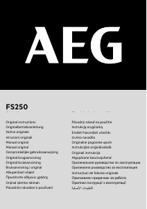 Manual AEG FS 250 Lixadeira vibratória