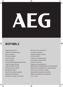 Bedienungsanleitung AEG BOF18BL2 Oberfräse