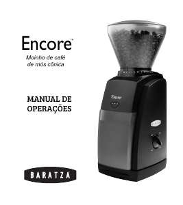 Manual Baratza Encore Moinho de café