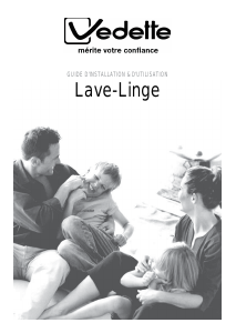 Mode d’emploi Vedette VLF822SW Lave-linge