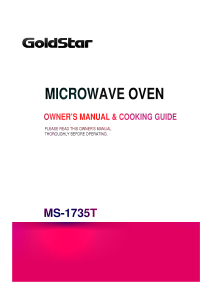 Manual Goldstar MS-1735T Microwave