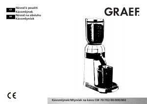 Manuál Graef CM 802 Mlýnek na kávu