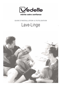Mode d’emploi Vedette VLT8384 Lave-linge