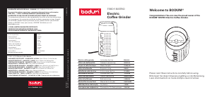 Bedienungsanleitung Bodum 11160-1 Bistro Kaffeemühle
