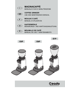 Handleiding Ceado E5P Koffiemolen