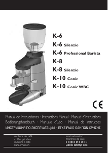 Manuale Compak K-8 Silenzio Macinacaffè