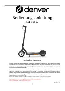 Bedienungsanleitung Denver SEL-10510LI Elektroroller