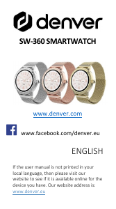 Manual Denver SW-360GO Relógio inteligente