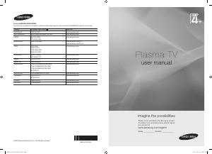 Handleiding Samsung PS50C680G5F Plasma televisie