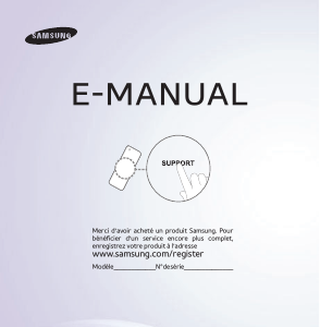 Mode d’emploi Samsung PS51E6500ER Téléviseur plasma