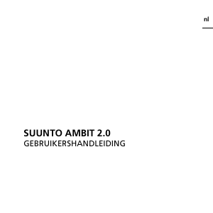 Handleiding Suunto Ambit 2.0 Sporthorloge