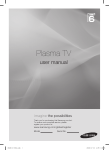 Handleiding Samsung PS50A650T1F Plasma televisie