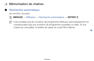 Mode d’emploi Samsung PA60H5000AW Téléviseur plasma