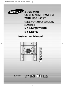 Handleiding Samsung MAX-DX56 Stereoset