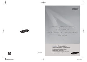 Manual Samsung MAX-DG53 Stereo-set
