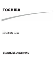 Bedienungsanleitung Toshiba 65QA4C63DG LED fernseher