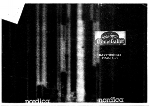 Käyttöohje Nordica 6579 HomeBaker Leipäkone