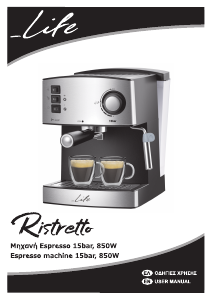 Handleiding Life ESP-100 Ristretto Espresso-apparaat