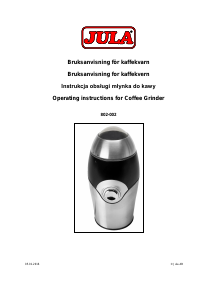 Handleiding Jula 802-002 Koffiemolen