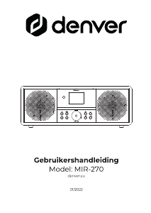 Handleiding Denver MIR-270DW Stereoset