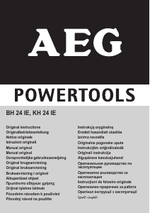 Instrukcja AEG KH 24 IE Młotowiertarka