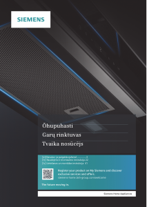 Rokasgrāmata Siemens LC97FLR62S Tvaika nosūcējs