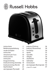 Manual Russell Hobbs 21293-56 Legacy Black Toaster