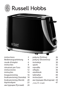 Manual Russell Hobbs 21410-56 Mode Black Toaster